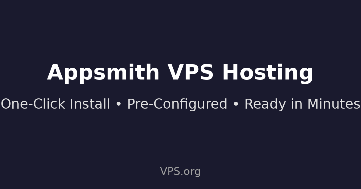 Appsmith - One-Click VPS Installation