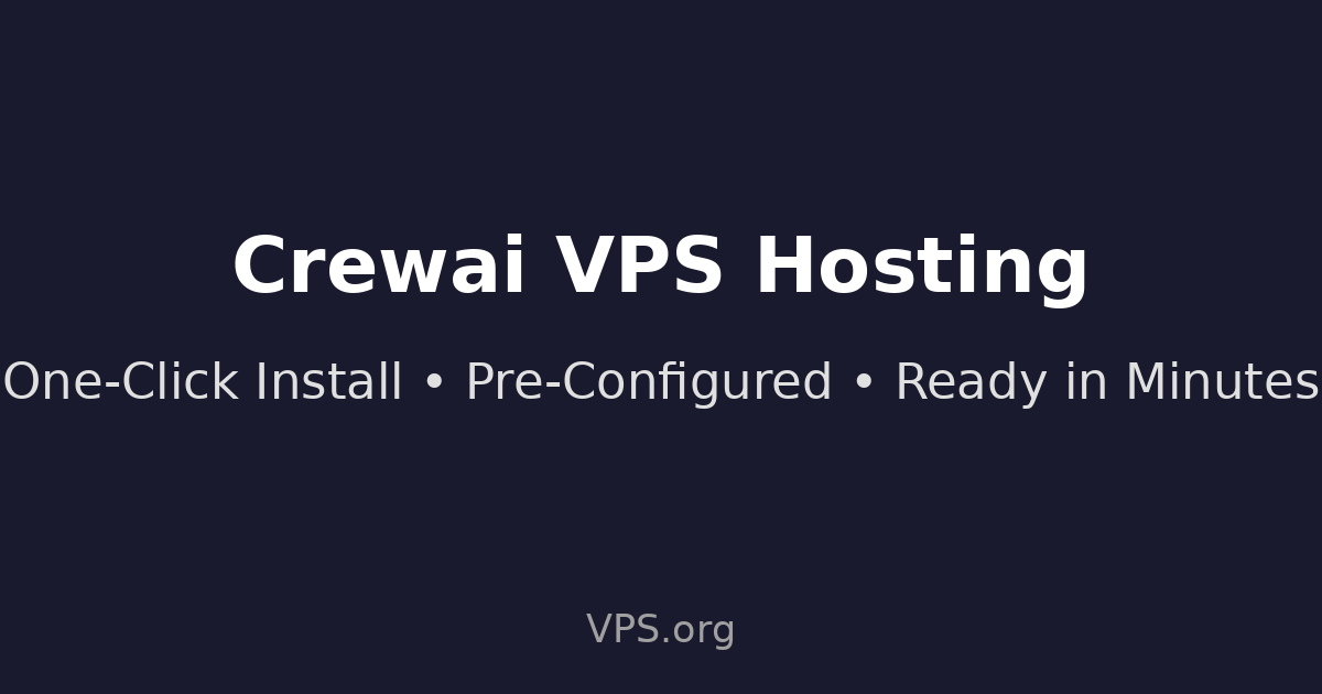 CrewAI - One-Click VPS Installation