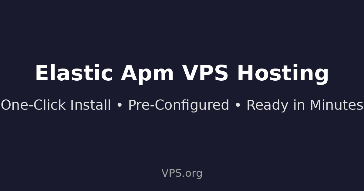 Elastic APM - One-Click VPS Installation