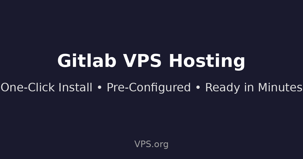 GitLab - One-Click VPS Installation