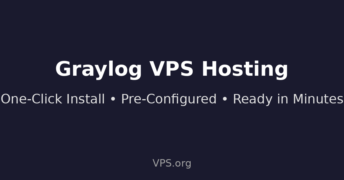 Graylog - One-Click VPS Installation