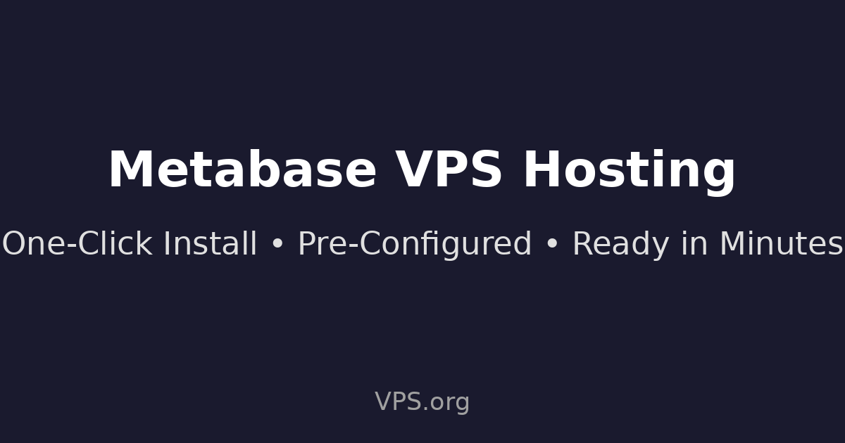 Metabase - One-Click VPS Installation