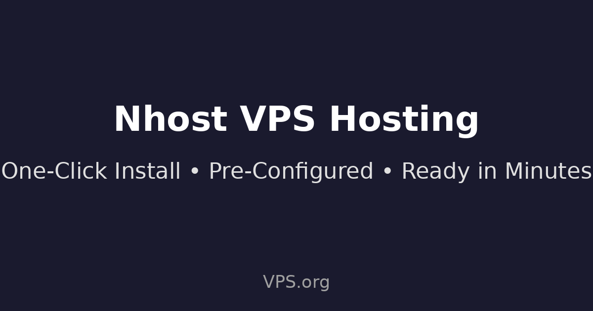 NHost - One-Click VPS Installation
