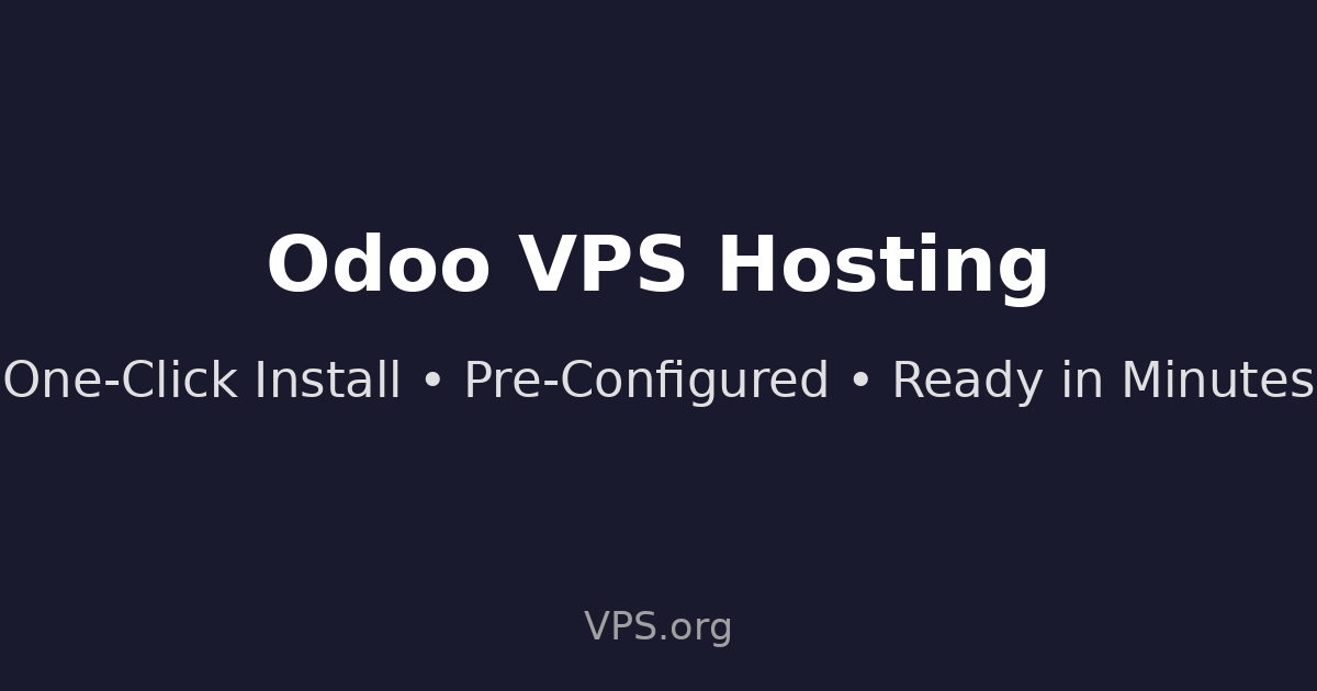 Odoo - One-Click VPS Installation