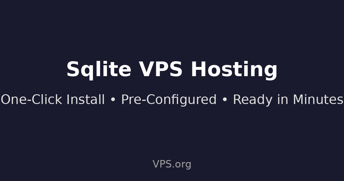 SQLite - One-Click VPS Installation
